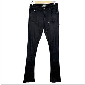 Guapi Jeans Men’s Size 30 Black Flare Glitter